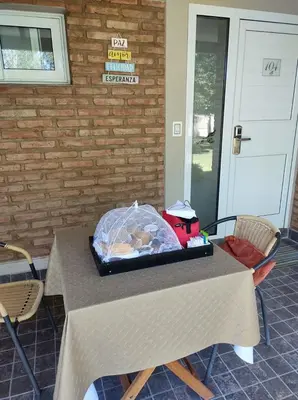 a table with a box on top of it at Al Rio Suites in Nono