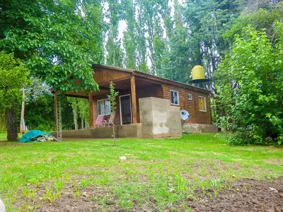 a small house in a yard with a tree at La Casa de Don Pepe in Villa de Las Rosas