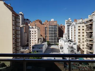a view of a city from a balcony at Juventus in Cordoba