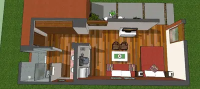 a floor plan of a house with a room at Qui Home in Cordoba