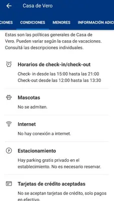 a screenshot of a cell phone screen with a list of medications at Casa de Vero in Mina Clavero