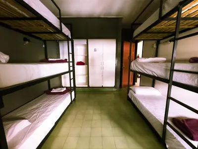 a group of bunk beds in a room at Lacandona Hostel in Cordoba