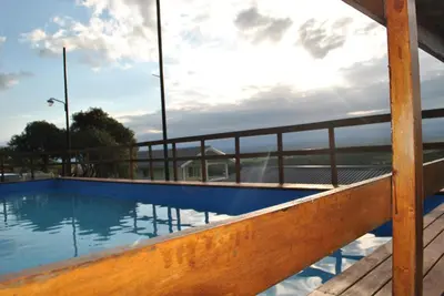 a swimming pool on the deck of a cruise ship at La Fleur in Villa General Belgrano