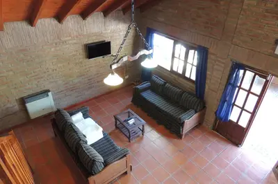 an overhead view of a living room with couches at Las Acacias in Nono
