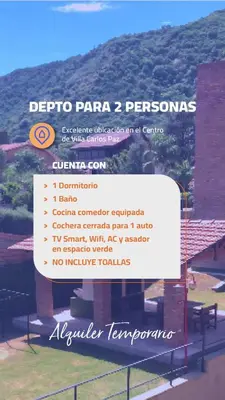 a sign that sayspire panza perez at Depto VCP Rental in Villa Carlos Paz