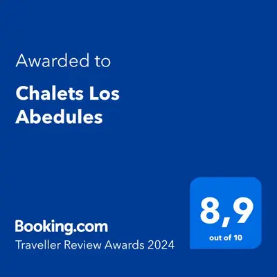 a screenshot of a cell phone with the text awarded to children los adelites at Chalets Los Abedules in Villa General Belgrano