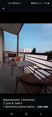 a picture of a balcony with a table and chairs at Apartamentos Santa Rosa PB 1 in Cordoba