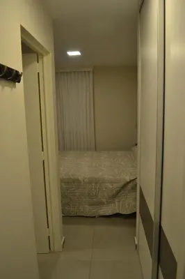 a small bedroom with a bed in a room at ESPACIO C Nueva Cordoba in Cordoba