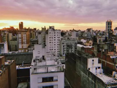 a view of a city skyline with buildings at Depa Patio Olmos in Cordoba