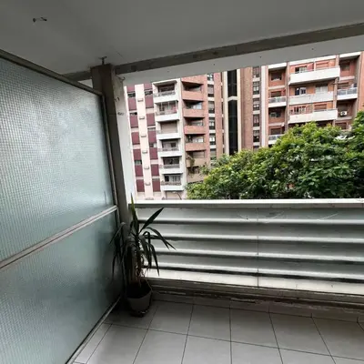 a balcony with a window with a plant on it at Jardines del Boulevard 2 in Cordoba