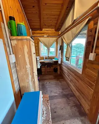 a view of the inside of a tiny house at Amaneceres de San Isidro in José de la Quintana