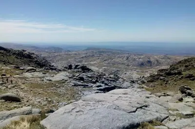 a view from the top of a mountain at Mirador de Atuq - Casa Serrana in Villa Yacanto