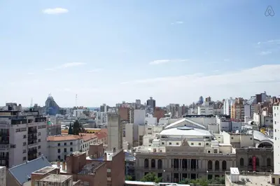 a view of a city skyline with buildings at Departamento enorme sobre Cañada Patio Olmos in Cordoba
