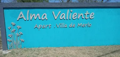a sign for anima valentineagentsagentsagentsagentsagentsagentsagentsagents at Alma Valiente in Merlo