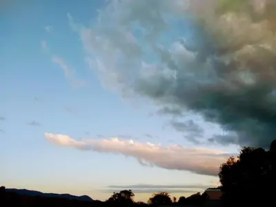 a cloud formation in the sky at sunset at CAMINITOS in Villa General Belgrano