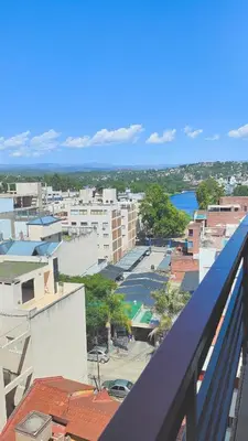 a view of a city from the roof of a building at Depto Las Heras in Villa Carlos Paz