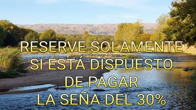 a river with the words preserve southern sestinian siesta discipline be papar at Casa Kassel in Villa Cura Brochero