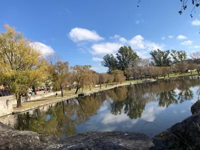 a view of a river in a park at URBANO TAJAMAR in Alta Gracia