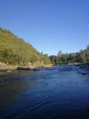 a view of a river from a bridge at NIDO ARRIBA CABAÑAS in La Bolsa