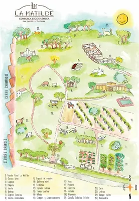 a map of la halille resort and casino at La Morada, imperdible Casa de Campo en La Matilde in San Javier