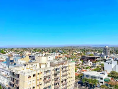 an aerial view of a city with buildings at Miralejos 7 - 100 mtrs peatonal in Villa Carlos Paz