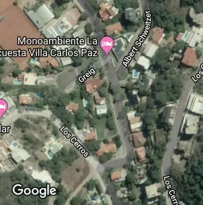 a map of the approximate location of a villa calarios pad at Carlos Paz Colinas House in Villa Carlos Paz