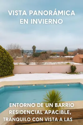 a picture of a swimming pool with the words emirina panamina en at El canto de los pajaros in Villa Carlos Paz