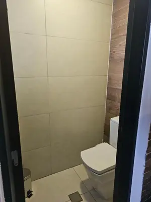 a bathroom with a white toilet in a room at LitStay Caseros con cochera in Cordoba