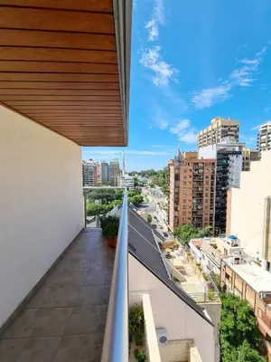 a balcony with a view of a city at Departamento Nueva Córdoba RW in Cordoba