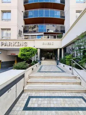 a building with stairs in front of a building at Departamento Nueva Córdoba RW in Cordoba