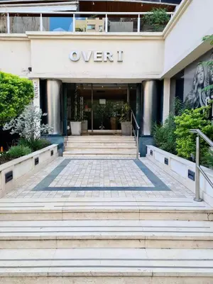 a building with stairs in front of a building at Departamento Nueva Córdoba RW in Cordoba
