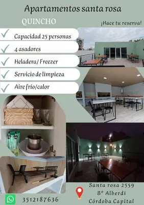 a collage of two pictures of a house at Apartamentos Santa Rosa PB3 in Cordoba
