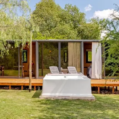 Cabañas con jacuzzi privado y vistas al cerro Champaquí