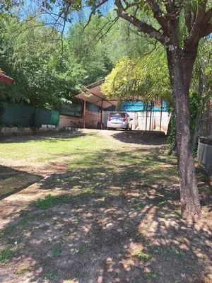a car parked in a yard next to a tree at Terraza Perito Moreno in Villa Carlos Paz