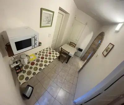an overhead view of a living room with a television at Apartamento Nuevo Centro in Cordoba