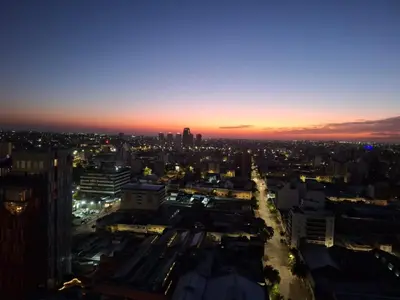 a view of a city at night at Coral State Loft in Tower in Cordoba