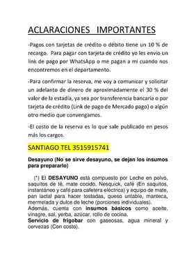 a page of a document with the words abbreviations at Centro Av General Paz 418 Estacionamiento economico in Cordoba