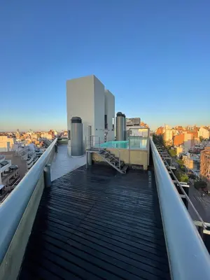 a view from the roof of a building with a swimming pool at Espejito espejito in Cordoba