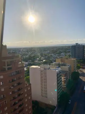a view of a city from a building at Güemes Premium, 2 dorm con Vista a las Sierras ALOHA #2 in Cordoba