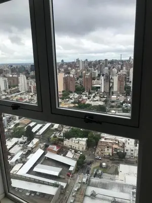 a view of a city from an office window at Vista Privilegiada in Cordoba