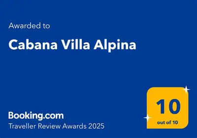 a yellow box with the text cancelled to caza villa alma anime at Cabana Villa Alpina in Villa Alpina