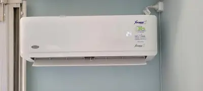a white refrigerator with a printer on the door at Departamento temporario pateto in Cordoba