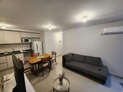 a living room with a couch and a table at DPTO Catedralle Alta Cordoba PB in Cordoba
