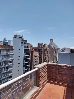 a balcony with a view of a city at Piso entero en la mejor ubicación in Cordoba