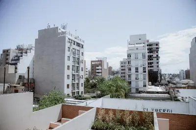a view of the city from the roof of a building at Departamento en Obispo Trejo by Lofty in Cordoba