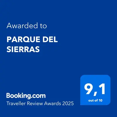 a screenshot of a phone with the text awarded to parachute del serran at PARQUE DEL SIERRAS in Alta Gracia