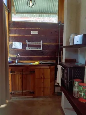 a kitchen with a sink and a counter top at La Comarca Loft in San Javier