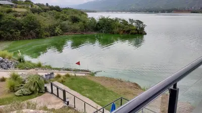 an island in the middle of a body of water at Veneto Village, Complejo Vacacional in Villa Parque Siquiman