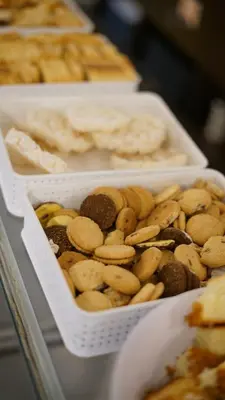 three plastic containers filled with nuts and other foods at Aranjuez Real in Villa Carlos Paz
