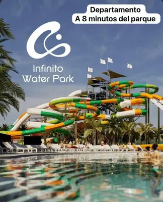 a water park at a resort with a water slide at Atlantico in Cordoba